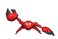 cartoon crab waving